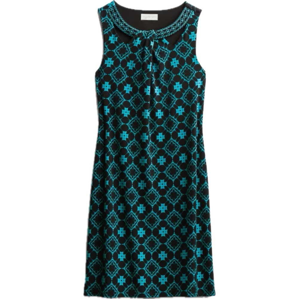 Magnolia Grace Floral Embroidered Knit Dress – Spring Date Night Midi – M